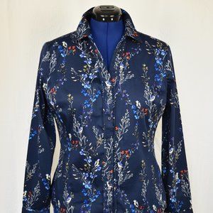 New York & Company V-Neck Button Down